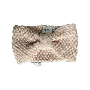 Blush pink Aldo knit winter headband